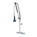 T&S B-5125-CR-B8TP 36"H Wall Mount Pre Rinse Faucet - 1 7/100 GPM, Base with Nozzle-cityfoodequipment.com