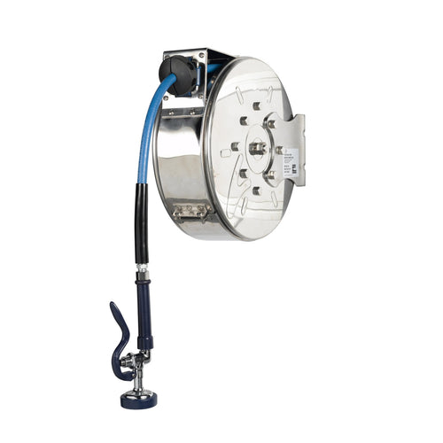 T&S B-7122-C01 Hose Reel, 30' Hose, Enclosed, 3/8" ID-cityfoodequipment.com