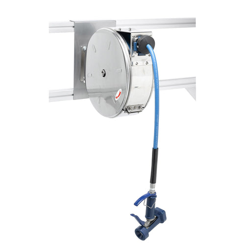 T&S B-7122-C05 Enclosed Hose Reel w/ 30 ft Hose & Front Trigger Water Gun-cityfoodequipment.com