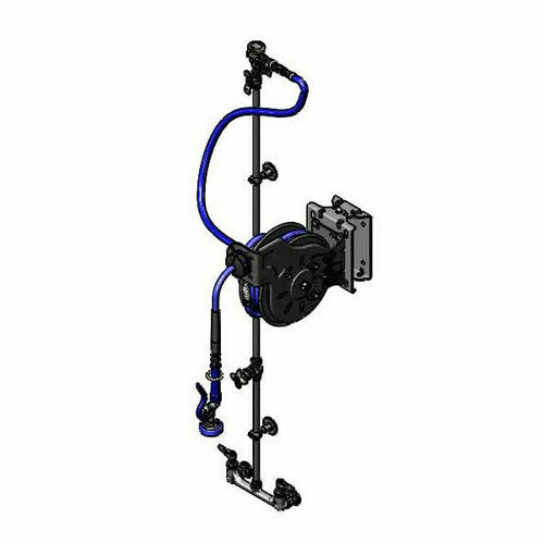 T&S B-7212-U01WS2E Open Hose Reel Assembly w/ 15 ft Hose, 3 7/10 GPM-cityfoodequipment.com