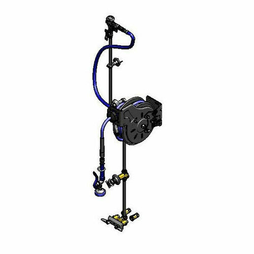 T&S B-7212-U01XS3 Open Hose Reel Assembly w/ 15 ft Hose, 2 79/100 GPM-cityfoodequipment.com