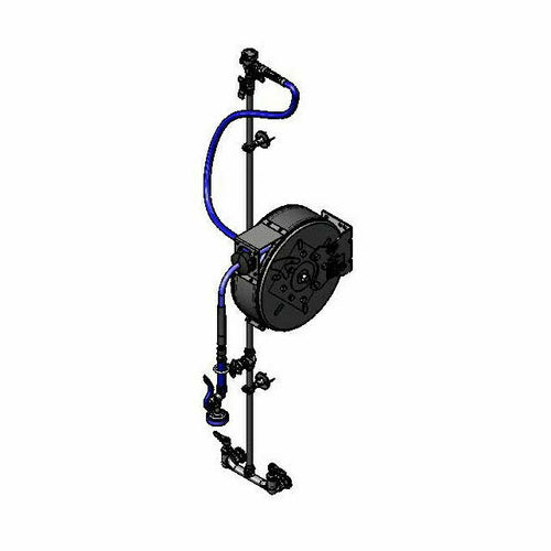 T&S B-7222-C01XS1E Enclosed Hose Reel Assembly w/ 30 ft Hose, 2 23/25 GPM-cityfoodequipment.com