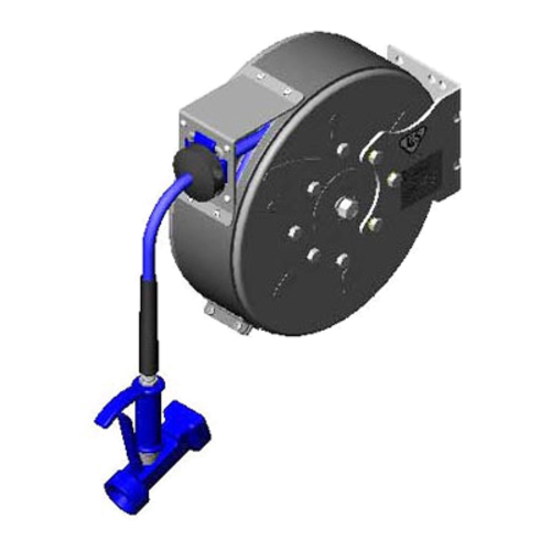 T&S B-7222-C05 Open Hose Reel w/ 30 ft Hose & Front Trigger Water Gun-cityfoodequipment.com