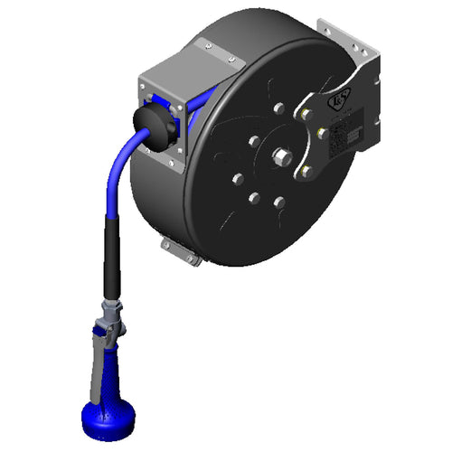 T&S B-7222-C08H Hose Reel, 30 ft, 3/8"Diameter, High Flow Valve, Epoxy Coated Steel-cityfoodequipment.com