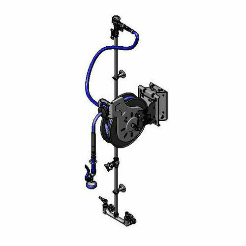 T&S B-7232-U01WS2E Open Hose Reel Assembly w/ 15 ft Hose, 3 7/10 GPM-cityfoodequipment.com