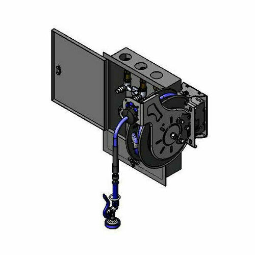 T&S B-7232-U01WS5 Enclosed Hose Reel Assembly w/ 35 ft Hose, 3 12/25 GPM-cityfoodequipment.com