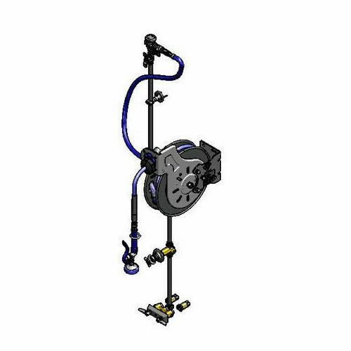 T&S B-7232-U01XS3 Open Hose Reel Assembly w/ 15 ft Hose, 2 79/100 GPM-cityfoodequipment.com