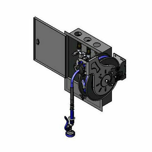 T&S B-7232-U01XS5 Open Hose Reel Assembly w/ 35 ft Hose, 3 12/25 GPM-cityfoodequipment.com