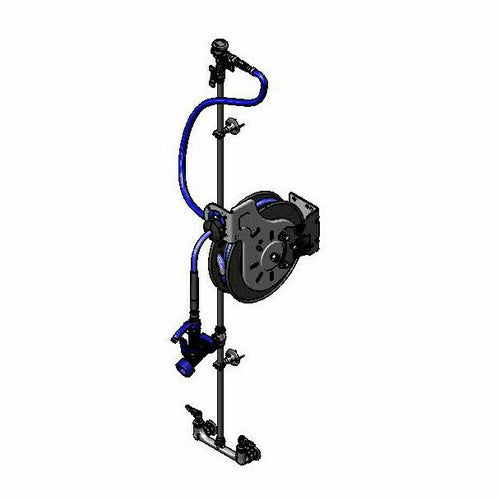 T&S B-7232-U05XS1E Open Hose Reel Assembly w/ 35 ft Hose, 3 1/20 GPM-cityfoodequipment.com