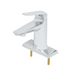 T&S BP-2712 Deck Mount Lavatory Faucet w/ 4 1/8" Spout & 0.5 gpm Spray Outlet - 4" Centers, Polished Chrome-cityfoodequipment.com