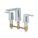 T&S BP-2995 Deck Mount Lavatory Faucet w/ 4 5/16" Spout & 0.5 gpm Spray Outlet - 8" Centers, Polished Chrome-cityfoodequipment.com