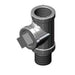 T&S B-TEE-RGD Rigid Tee Assembly, Chrome Plated-cityfoodequipment.com