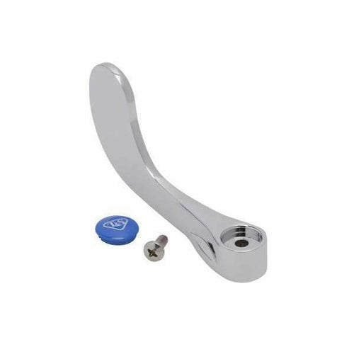 T&S B-WH4C-NS 4" Wrist Action Handle, Cold Index & Screw-cityfoodequipment.com