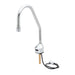 T&S EC-3100-LF22-SB Deck Mount Electronic Faucet - Single Hole, Surgical Bend Nozzle, 100-240v/1ph-cityfoodequipment.com