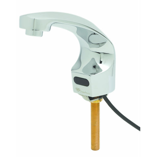 T&S EC-3102 Deck Mount Electronic Faucet - Single Hole, Cast Spout, 100-240v/1ph-cityfoodequipment.com