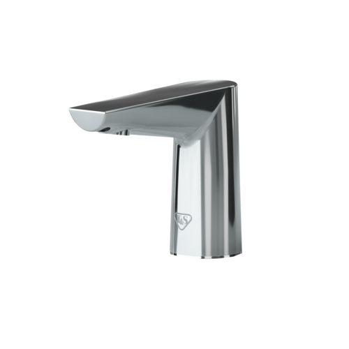 T&S ECW-3152 WaveCrest Deck Mount Electronic Faucet - Single Hole, Fixed Spout, Battery Operated-cityfoodequipment.com