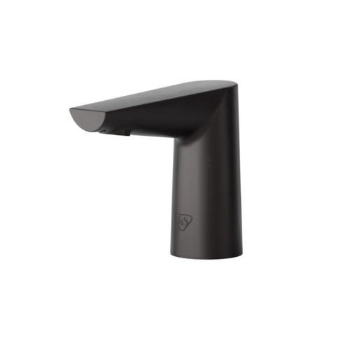 T&S ECW-3152-MB WaveCrest Deck Mount Electronic Faucet - Single Hole, Fixed Spout, Battery Operated, Matte Black-cityfoodequipment.com