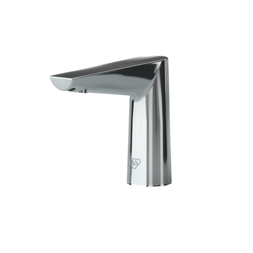 T&S ECW-3162 WaveCrest Deck Mount Electronic Faucet - Single Hole, Fixed Spout, Battery Operated-cityfoodequipment.com