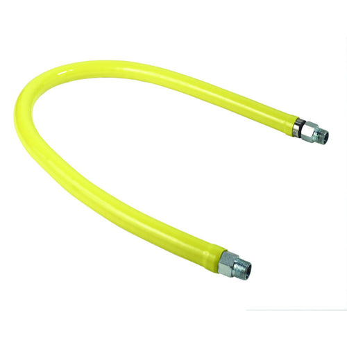 T&S HG-2D-48 48" Gas Connector Hose w/ 3/4" Male/Male Couplings-cityfoodequipment.com