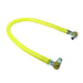 T&S HG-2E-48S 48" Gas Connector Hose w/ (2) SwiveLink Swivels & (2) 90? Elbows - 1" Connection-cityfoodequipment.com