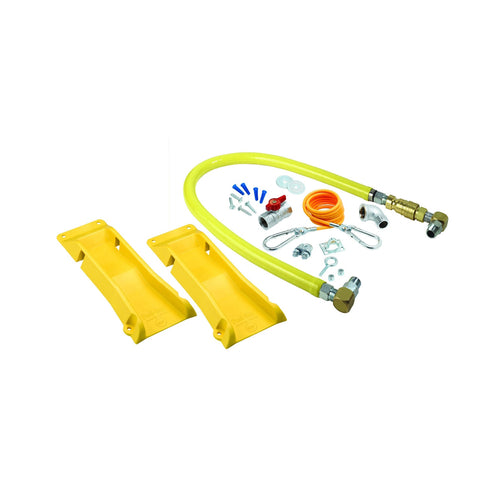 T&S HG-4C-48SK-PS 48" SwiveLink Gas Connector Kit w/ Quick Disconnect - 1/2" Connection-cityfoodequipment.com