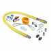T&S HG-4C-60K-FF 60" Gas Appliance Connector w/ Quick Disconnect & Restraining Cable Kit - 1/2" NPT-cityfoodequipment.com