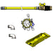 T&S HG-4D-48G-K-PS 48" Gas Connector Hose w/ Quick Disconnect, (2) Street Elbows, Restraining Cable Kit-cityfoodequipment.com