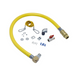 T&S HG-4E-48SEL 48" SwiveLink Gas Connector Hose w/ Quick Disconnect & Cable Kit - 1" NPT-cityfoodequipment.com