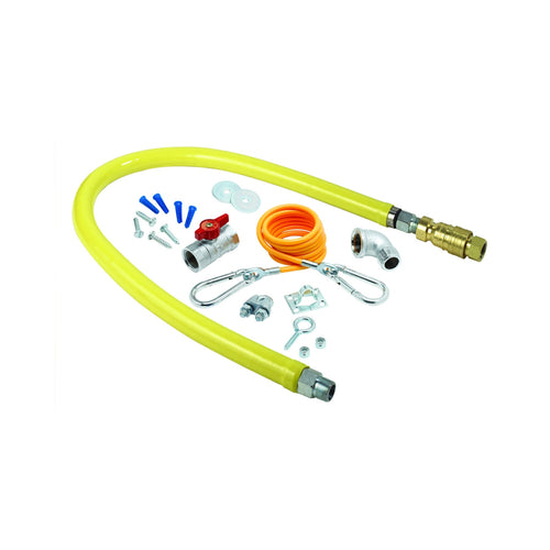 T&S HG-4F-60K 60" Gas Connector Kit w/ 1 1/4" Male/Male Couplings-cityfoodequipment.com