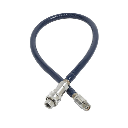 T&S HW-4B-72 72" Connector Water Hose, 3/8" w/ Quick Disconnect-cityfoodequipment.com
