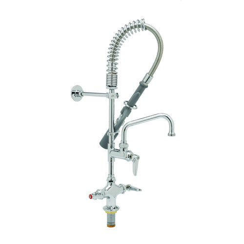 T&S MPY-2DLN-08 24 13/16"H Deck Mount Pre Rinse Faucet - 13/20 GPM, Base with Nozzle-cityfoodequipment.com