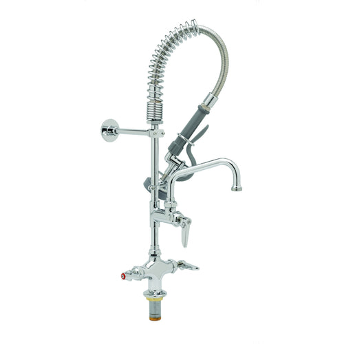 T&S MPZ-2DLN-06 24 13/16"H Deck Mount Pre Rinse Faucet - 1.15 GPM, Base with Nozzle-cityfoodequipment.com