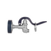 T&S S-0107 1.15 GPM Spray Valve Assembly w/ Hold-down Ring & Rubber Bumper, Blue-cityfoodequipment.com