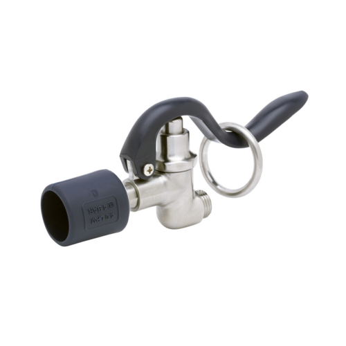 T&S S-0107-J 1.07 GPM Spray Valve Assembly w/ Hold-down Ring & Rubber Bumper, Blue-cityfoodequipment.com
