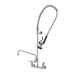 T&S S-0133-A12-B 37 9/16"H Wall Mount Pre Rinse Faucet - 1.15 GPM, Base with Nozzle-cityfoodequipment.com