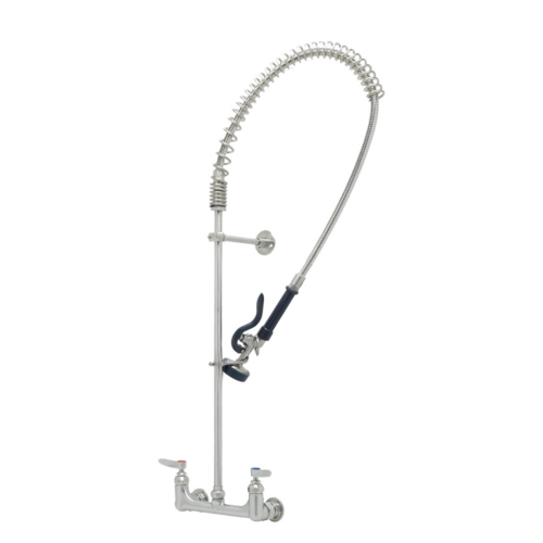 T&S S-0133-B 33 5/16"H Wall Mount Pre Rinse Faucet - 1.15 GPM, Base with Nozzle-cityfoodequipment.com