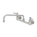 T&S S-0231 Splash Mount Faucet - 12" Swing Spout, 8" Centers-cityfoodequipment.com