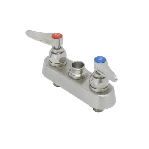 T&S S-1110-LN Deck Mount Faucet Base w/ 4" Centers - 1/2" NPT Male Inlet-cityfoodequipment.com