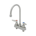 T&S S-1141 Deck Mount Faucet - 6" Swivel Gooseneck Spout, 4" Centers-cityfoodequipment.com
