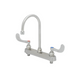 T&S S-1142-04 Deck Mount Faucet - 6" Swivel Gooseneck Spout, 8" Centers-cityfoodequipment.com