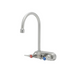T&S S-1146 Splash Mount Faucet - 6" Swivel Gooseneck Spout, 8" Centers-cityfoodequipment.com