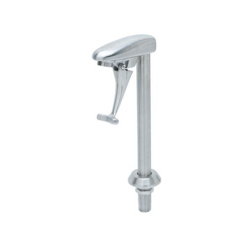T&S S-1210 Pedestal Push Back Glass Filler w/ 1/2" NPT Male Inlet-cityfoodequipment.com
