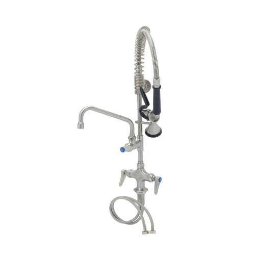 T&S SMPF-2DLN-08 24 13/16"H Deck Mount Pre Rinse Faucet - 1.15 GPM, Base with Nozzle-cityfoodequipment.com