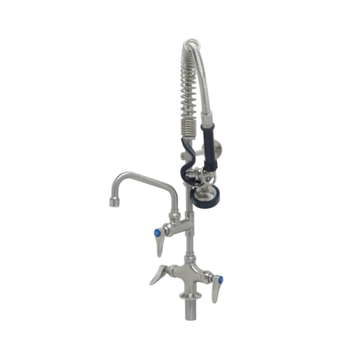 T&S SMPK-2DLN-06 24 13/16"H Deck Mount Pre Rinse Faucet - 1.15 GPM, Base with Nozzle-cityfoodequipment.com