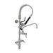 T&S SMPK-2DLN-08 24 13/16"H Deck Mount Pre Rinse Faucet - 1.15 GPM, Base with Nozzle-cityfoodequipment.com