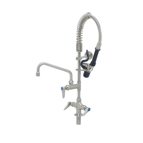 T&S SMPM-2DLN-08 24 13/16"H Deck Mount Pre Rinse Faucet - 1.07 GPM, Base with Nozzle-cityfoodequipment.com