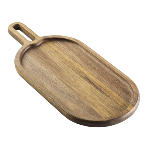 Tablecraft 11572 Oblong Serving Paddle - 17" x 7 1/4", Acacia Wood-cityfoodequipment.com