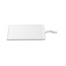 Tablecraft 11497 Rectangular Serving Paddle - 13" x 8 3/4", Melamine, White-cityfoodequipment.com