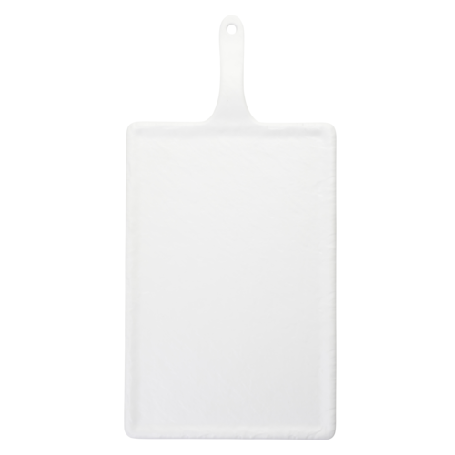 Tablecraft 11498 Rectangular Serving Paddle - 15 3/4" x 7 3/4", Melamine, White-cityfoodequipment.com