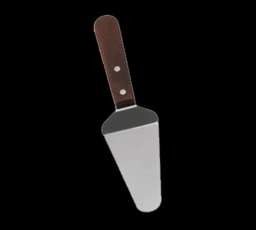 Tablecraft 242 10" Pie Server, Stainless Steel Blade, Wood Handle-cityfoodequipment.com